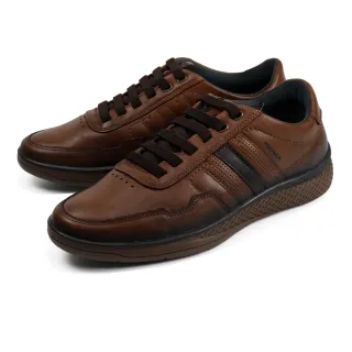 【PEGADA】復古真皮綁帶休閒鞋 棕色(170981-BR)