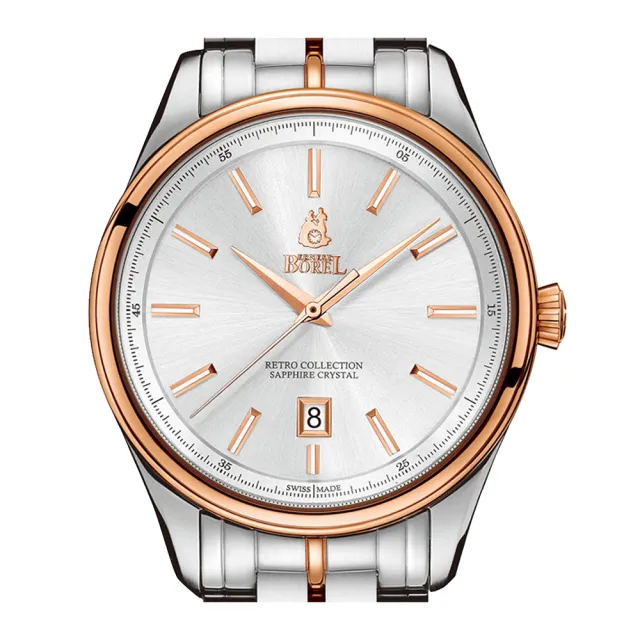 【Ernest Borel 瑞士依波路表】復古系列 石英男錶 39mm(GBR906-212)