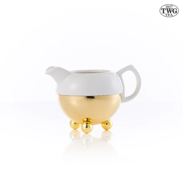 【TWG Tea】爵士金現代藝術系列奶盅 Jazz Gold Design Creamer in White(白色)