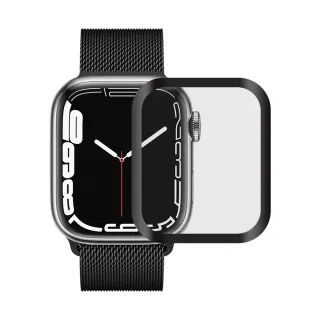 【Metal-Slim】Apple Watch Series 7 41mm(3D全膠滿版保護貼)