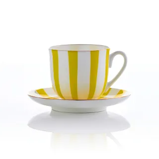 【TWG Tea】漾彩午茶杯組 Tea for Two Teacup & Saucer in Yellow(陶瓷/蕉黃 160ml)