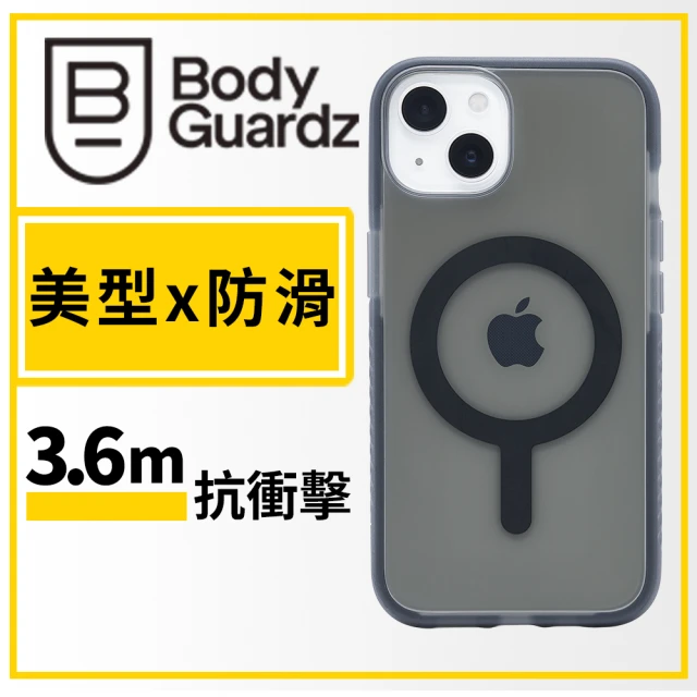 BodyGuardz iPhone 13 6.1吋 Ace Pro 頂級王牌耐衝擊軍規殼MagSafe專用版(透黑)