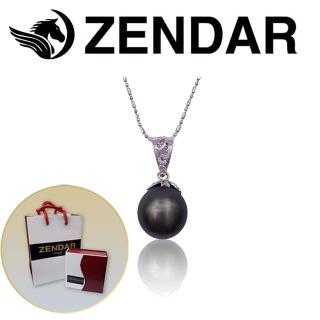 【ZENDAR】頂級黑珍珠Shinning墜鍊 11.5-12mm(9016)