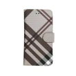 【Aguchi 亞古奇】Apple iPhone 7/8/SE 共用 精品版 英倫格紋氣質手機皮套 側掀磁扣支架式皮套 5色可選