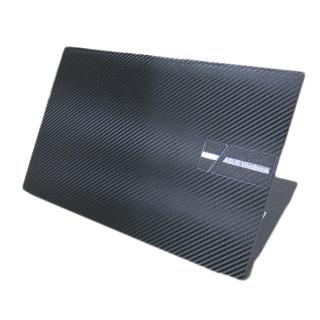 【Ezstick】ASUS VivoBook Pro 15 M3500 M3500QC 黑色卡夢紋機身貼(含上蓋貼、鍵盤週圍貼、底部貼)