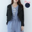 【PINK NEW GIRL】率性珍珠貼布繡短版騎士外套 J3702AD(2色)