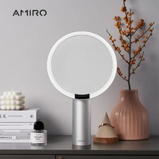 【AMIRO】全新第三代 AMIRO Oath 自動感光 LED化妝鏡-雲貝白(美妝鏡 彩妝鏡 情人節禮物 禮盒 送禮)