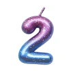 絕美星空漸層數字蛋糕蠟燭1入(生日派對 氣球佈置 數字造型 蛋糕蠟燭 告白 週年紀念)