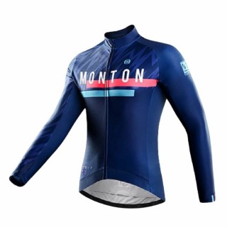 【MONTON】刀影抓絨長上衣(男性自行車服飾/冬季長袖車衣/自行車衣/零碼)