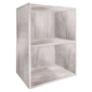 【樂活玩家】二層木質加厚書櫃(收納櫃/置物櫃/擺飾櫃)