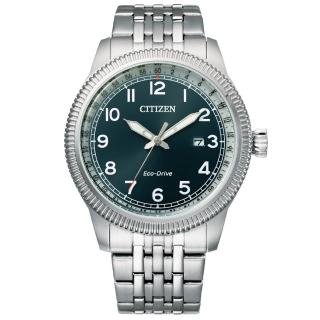 【CITIZEN 星辰】GENTS 復古光動能男錶/42.5mm(BM7480-81L)