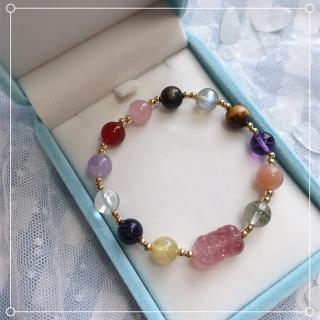 【my stere 我的時尚秘境】現貨商品-開光天然五行水晶貔貅旺運手珠(開光 助事業 招桃花 正偏財