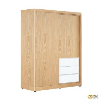 【WAKUHOME 瓦酷傢俱】SUN簡約無印風5尺衣櫃 A003-334-1