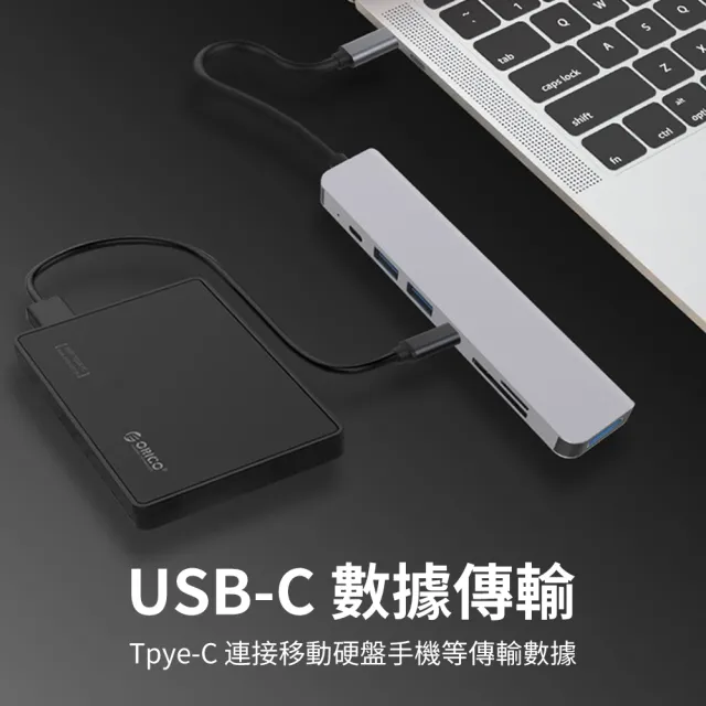 【ANTIAN】七合一 Type-C多功能HUB轉接器 USB集線器 HDMI智能轉換器 傳輸擴充擴展塢(mac筆電轉接頭)