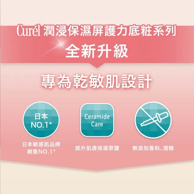 【Curel 珂潤官方直營】潤浸保濕屏護力BB霜(自然膚色)