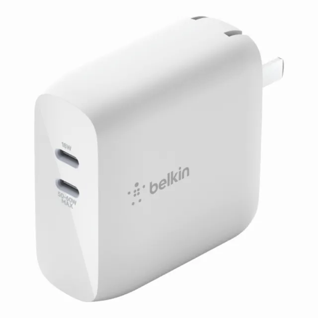 【BELKIN】68W GaN type-C 2孔 PD快充旅充頭