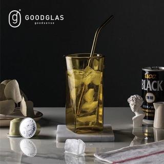 【好玻GOODGLAS】SQUARE雙層玻璃杯-黃珀240ml