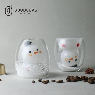 【好玻GOODGLAS】雪人雙層玻璃杯150ml