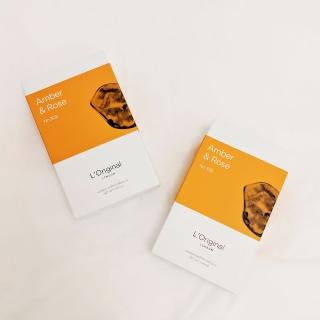 【L‘Original London 洛瑞歐】精品車用香氛補充香囊-琥珀與玫瑰-2件組(車用香氛擴香芳香包-平輸)