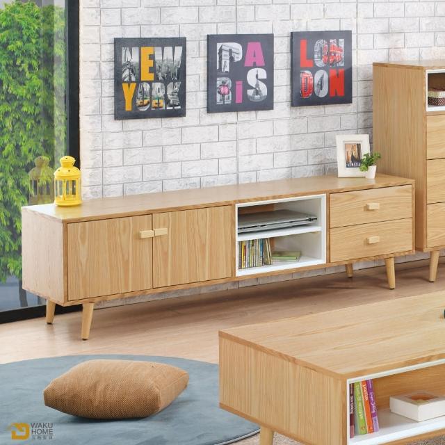 【WAKUHOME 瓦酷家具】SUN簡約無印風6尺電視櫃A003-439-4