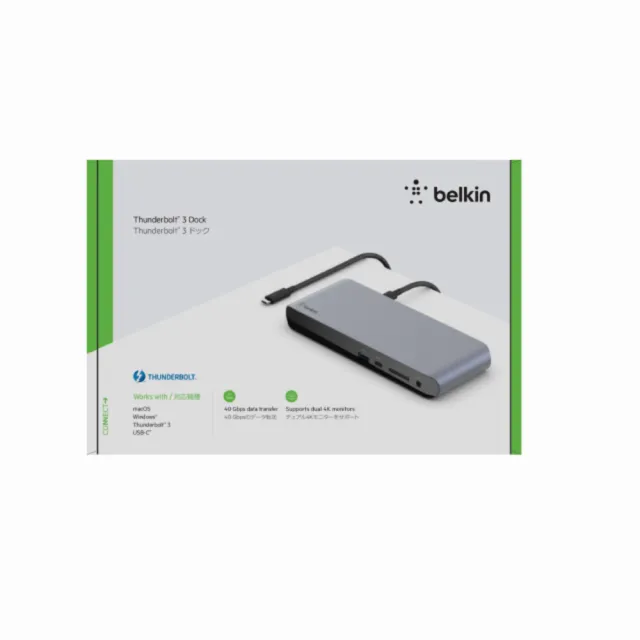 BELKIN】F4U097ja 13合1 type-C Thunderbolt 3 HUB集線器(多功能集線器