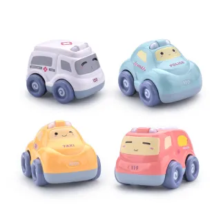 【The Little Ones】趣味卡通小汽車 聲光益智迴力車套裝兒童玩具車