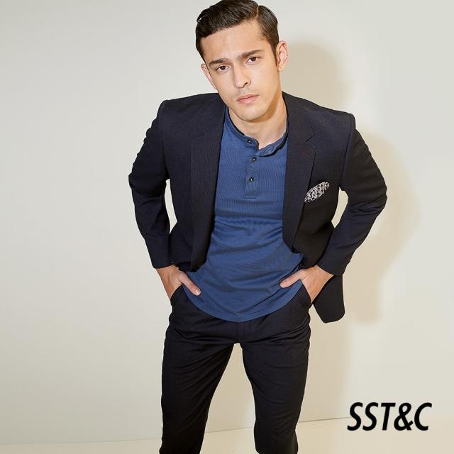 【SST&C】藏青細條紋標準西裝外套0112104009(換季55折)