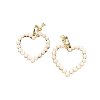 【MISS KOREA】韓國設計甜美愛心造型珍珠耳環