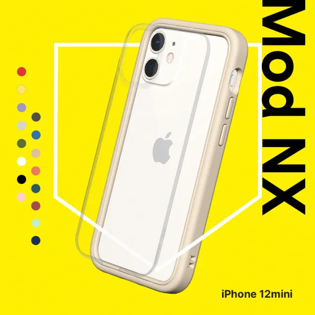 【RHINOSHIELD 犀牛盾】iPhone 12 mini 5.4吋 Mod NX 邊框背蓋兩用手機保護殼(獨家耐衝擊材料 原廠貨)