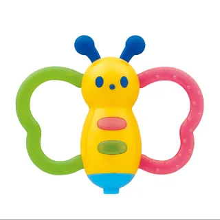 【Toyroyal樂雅 官方直營】可消毒小蝴蝶吹笛搖鈴