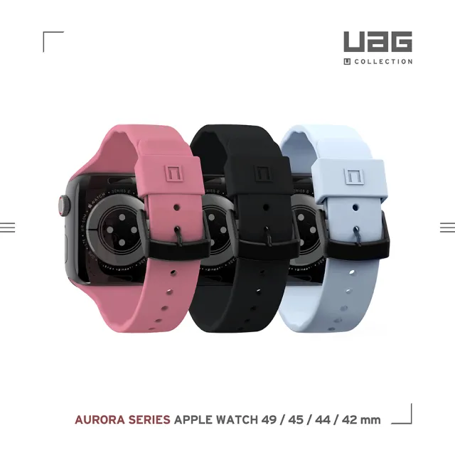 【UAG】（U）Apple Watch 42/44/45/49mm 透氣矽膠錶帶-藍(UAG)