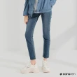 【Hang Ten】女裝-環保再生紗-SLIM FIT修身中腰丹寧褲-藍