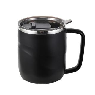 【PUSH!】餐具廚房用品 304不銹鋼馬克杯辦公室杯子防燙咖啡杯(保溫水杯E167)(保溫杯)