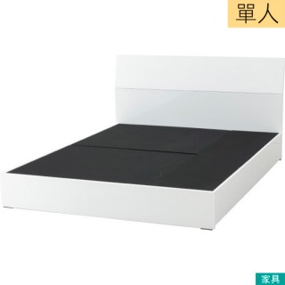 【NITORI 宜得利家居】◎單人床座 床架 ROCHUS BOX 附抽屜 WH(床座 床架)