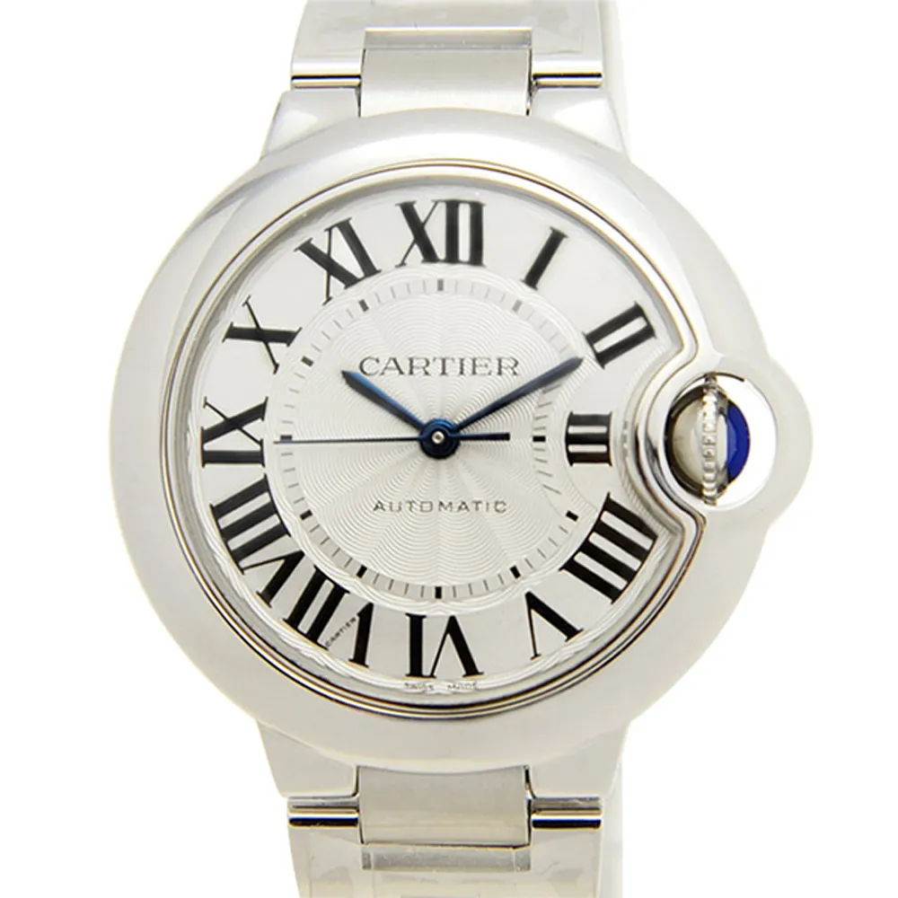 【Cartier 卡地亞】Ballon Bleu  經典羅馬時標機械鍊帶款x33mm(WSBB0044)