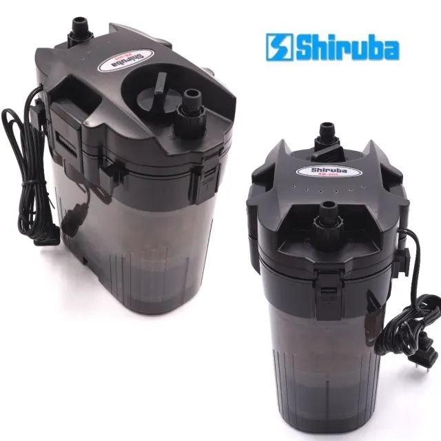 【Shiruba 銀箭】台灣多功能魚缸過濾器XB-303迷你圓桶360L小魚缸超適用(含濾材.掛架.全配件)