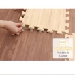 【Apengu】居家防護質感拼花木紋巧拼地墊-附贈邊條(18片裝-0.5坪)