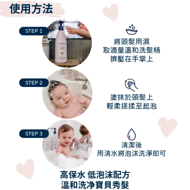 【Noodle&Boo】寶寶溫和洗髮精-安心無香(美國濕疹協會認證)