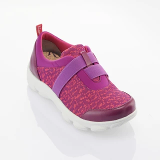 【Kimo】輕量鬆緊彈力休閒鞋 女鞋(紫 KBASF054399)