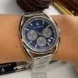 【MASERATI 瑪莎拉蒂】瑪莎拉蒂男女通用錶型號R8873632004(寶藍色錶面銀錶殼銀色精鋼錶帶款)