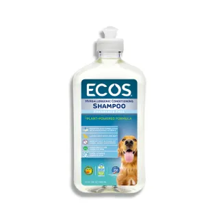 【ECOS】天然溫和寵物沐浴乳-無香料(美國原裝 植物性配方低敏溫和洗淨寵物肌膚毛髮 502ml)