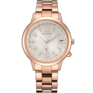 【CITIZEN星辰】XC鈦金屬電波女神鋼帶錶36.0mm(CB1107-58A)