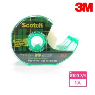 【3M】810D-3/4 Scotch隱形膠帶 附輕便膠台 19mmx32.9M