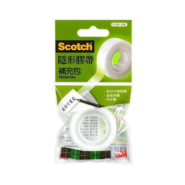 【3M】810R-10M Scotch隱形膠帶補充包 19mmx10M(3入1包)