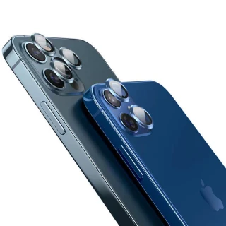 【IN7】iPhone 12 Pro Max 6.7吋 金屬框玻璃鏡頭膜保護貼-1組3片