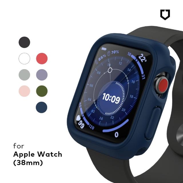 【RHINOSHIELD 犀牛盾】Apple Watch S1/2/3 38mm Crashguard NX模組化防摔邊框保護殼