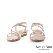【Keeley Ann】耀眼奪目 MIT浪漫女神水鑽楔型涼鞋(玫瑰金色132008689)