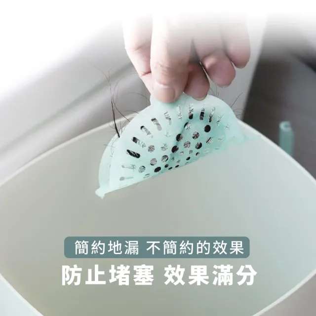 【衛浴用品】防蚊蟲排水孔密封地漏貼-60入(防堵塞 防蟑螂 毛髮過濾 過濾網片 濾網 排水孔貼 拋棄式地漏)
