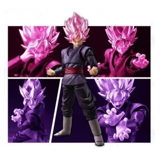 【BANDAI 萬代】S.H.F 七龍珠 黑悟空 超級賽亞人桃紅 可動 完成品(代理)