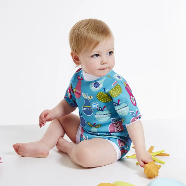 【Splash About 潑寶】嬰兒 尿布褲 連身 防曬 抗UV-奇幻水果(嬰兒泳褲)